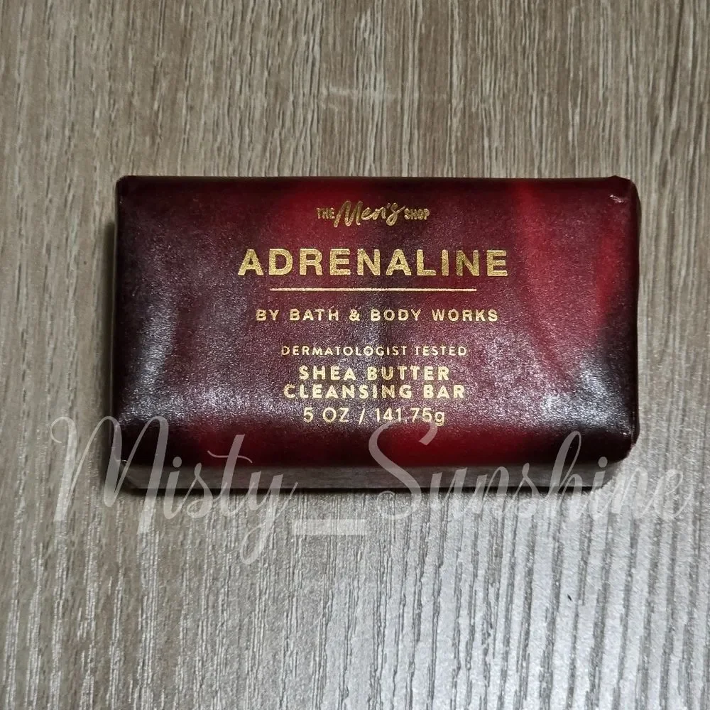 Bath & Body Works Men's Adrenaline Shea Butter Bar Soap NEW